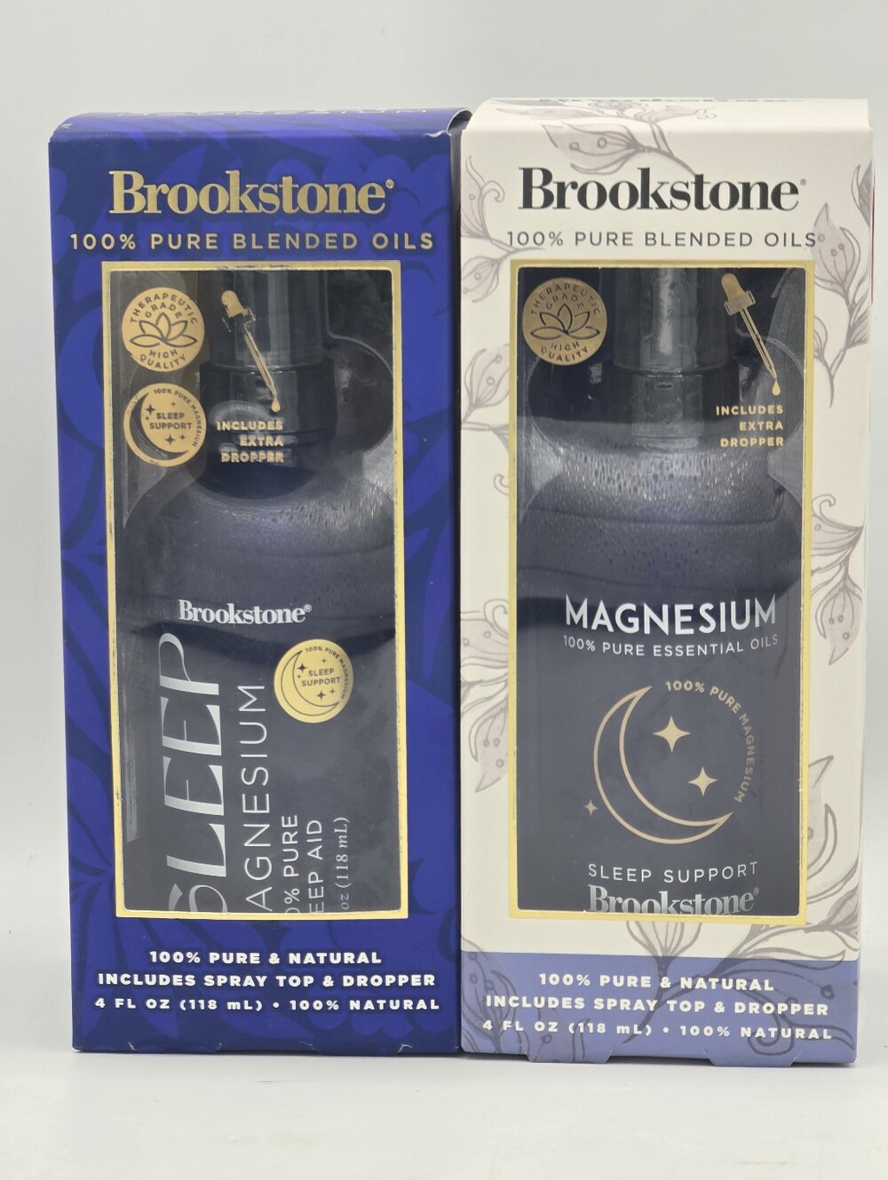 (2) Brookstone 100% Pure Blended  Oils Magnesium